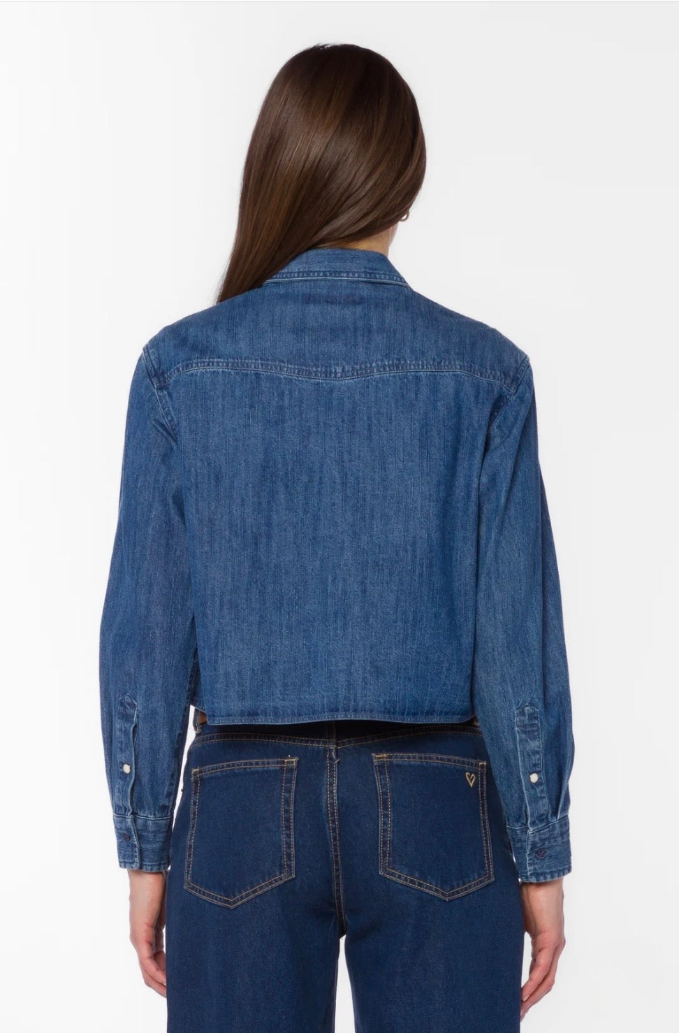 Velvet Heart "Wilson" L/S Pearl Button Top- Calva