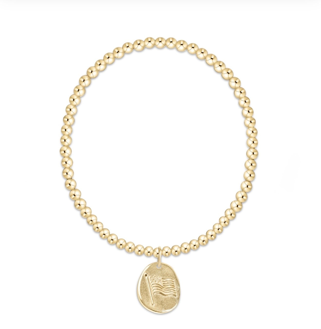 Enewton "Classic" Gold 3mm Bracelet-Inspire America Gold Disc