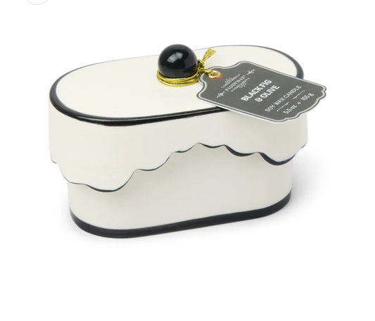 Paddywax Cherie 5.5oz Porcelain Ceramic - Black Fig & Olive