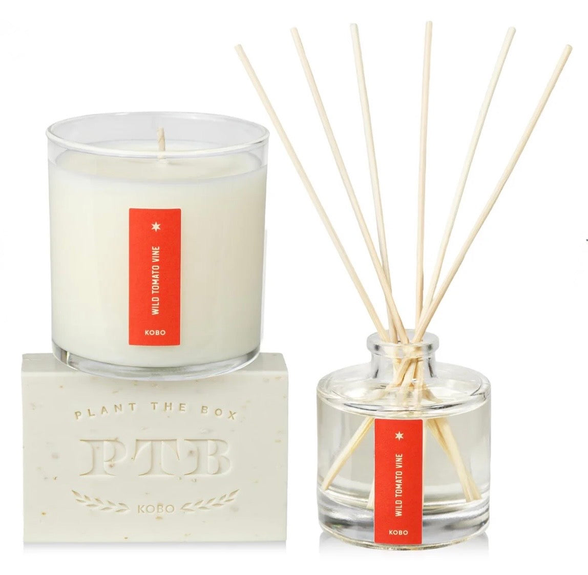 Kobo Candles “Wild Tomato Vine” Plant the Box Trio Gift Set