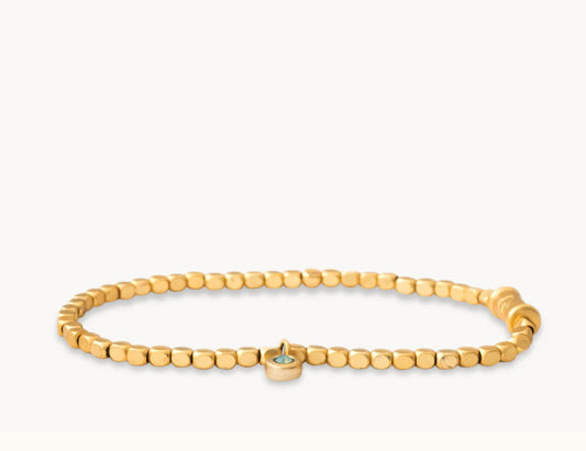 Spartina 449 Oval Stretch Bracelet-Gold