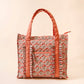 The Darling Effect Everyday Quilted Tote Bag-Everbloom Dusty Rose