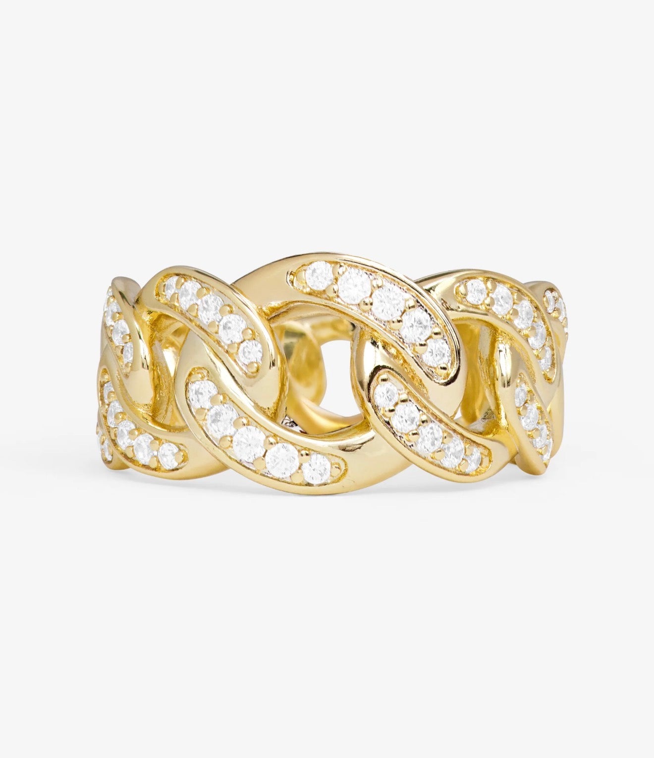 Melinda Maria Graduated Pavé “Julian” Ring-Gold