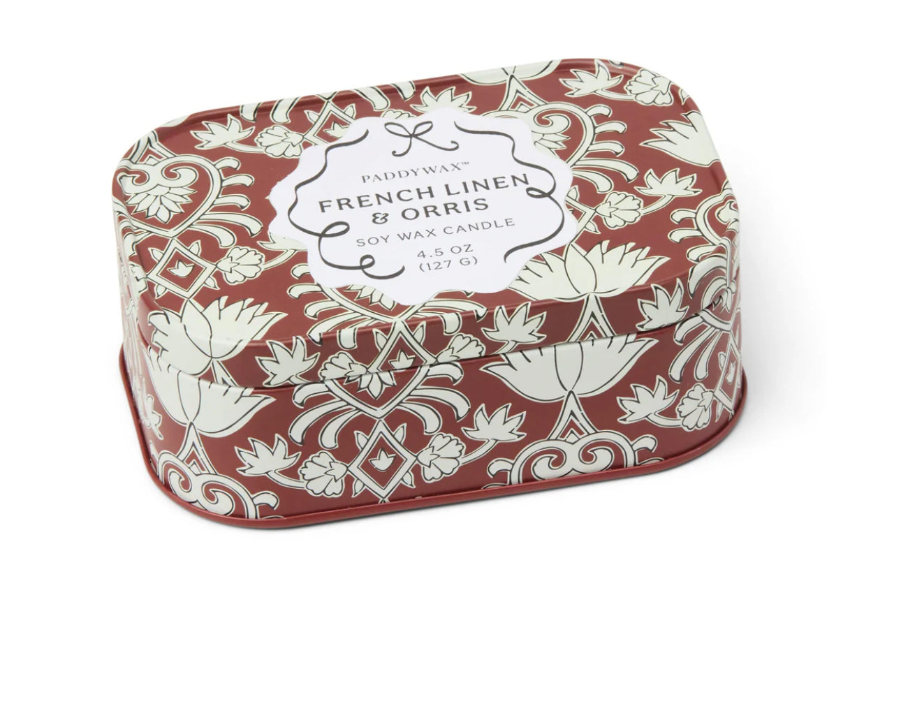 Paddywax Cherie Printed Tin - French Linen & Orris