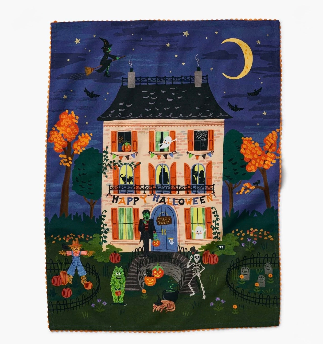 Rifle Paper Co. "Haunted House" Tea Towel