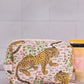Printfresh "Bagheera" Quilted Pouch-Blush