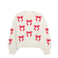 Shiraleah "Red Bows" Sweater-Ivory
