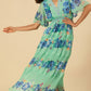 Hale Bob “Angie” Chiffon Maxi Dress-Mint