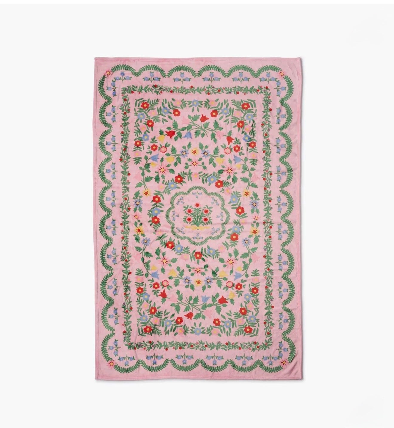 Rifle Paper Co. "Rosette" Fleece Blanket