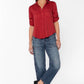 Velvet Heart "Riley" Rolled Tab Sleeve-Festive Red