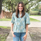 THML "Carter" V-Neck Top-Blue