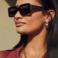 Diff Eyewear “Indy” Black Grey Polarized Sunglasses