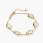 Kendra Scott Adriana Scallop Frame Delicate Chain Bracelet-Gold Natural MOP