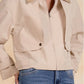 Elan “Gemma” Short Trench Jacket-Natural
