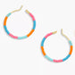 Gorjana Gigi Enamel Stripe Hoops-Miami