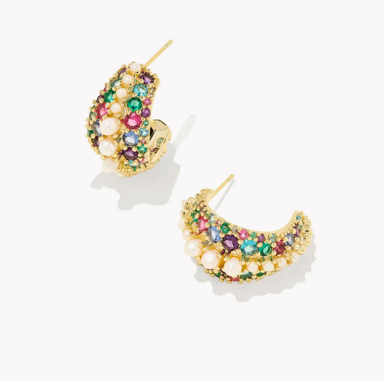 Kendra Scott Krista Hoop Earring - Gold Multi Mix