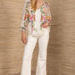 Hale Bob “Aarna” L/S Chiffon Top-Ivory