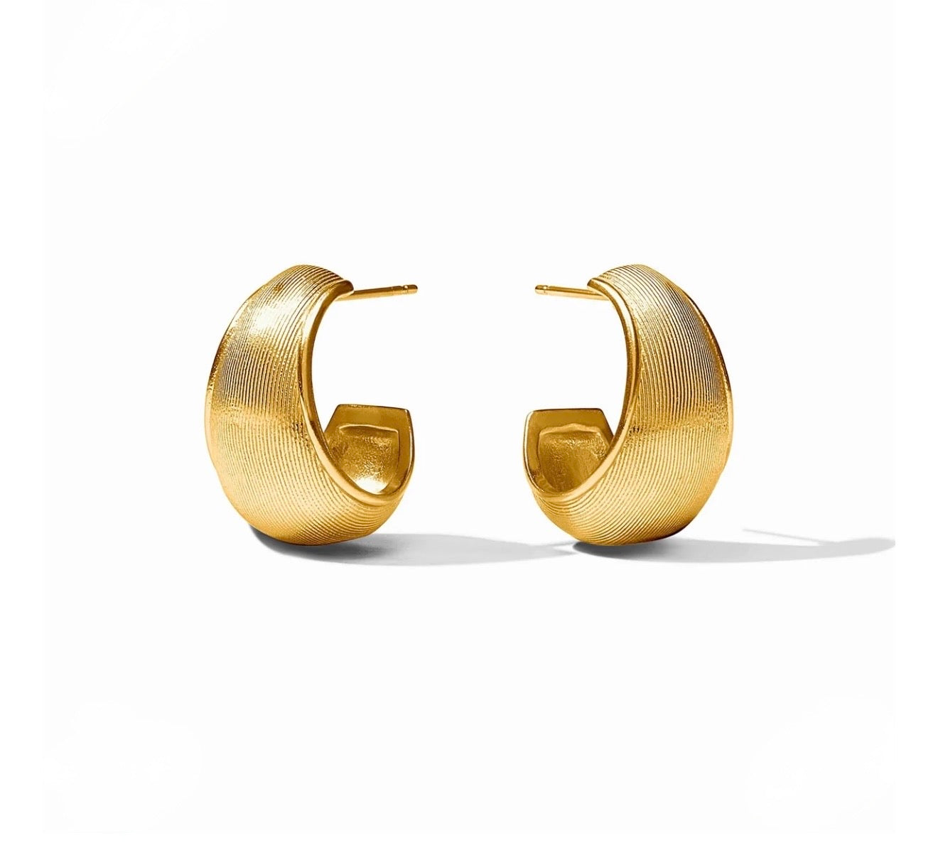 Julie Vos “Cobblestone” Statement Hoop Earring - Gold