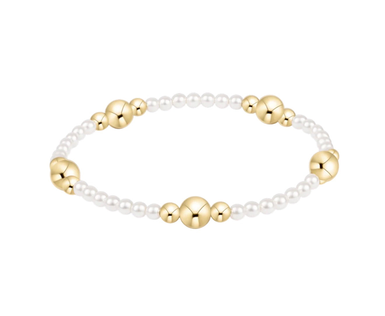 Enewton "Purpose" Gold 6mm Bracelet-Pearl
