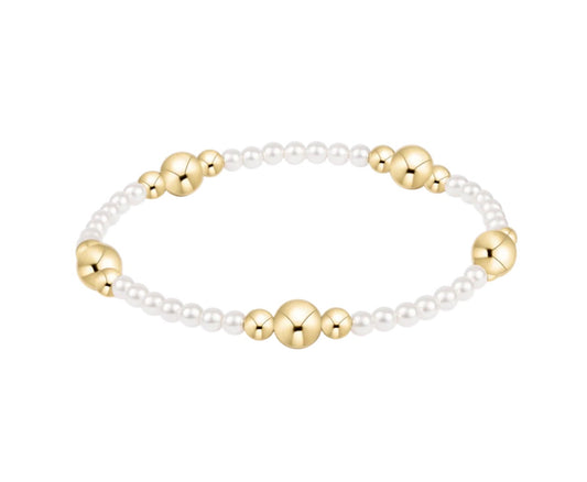 Enewton "Purpose" Gold 6mm Bracelet-Pearl