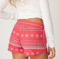 PJ Salvage "Snowflake Kisses" PJ Short- Red