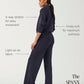 Spanx AirEssentials Wide Leg Pant - Timeless Navy