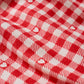 Z Supply Rosie Gingham Short - Kiss Me Red