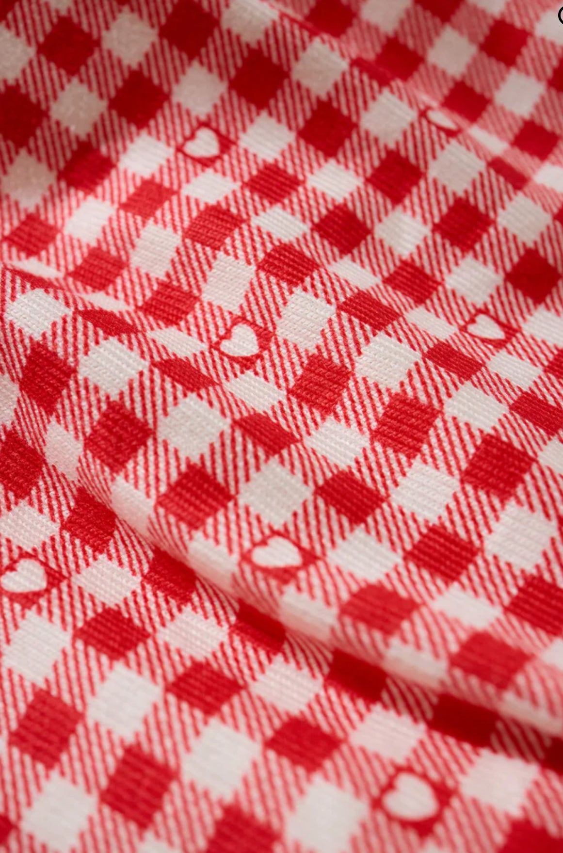 Z Supply Rosie Gingham Short - Kiss Me Red