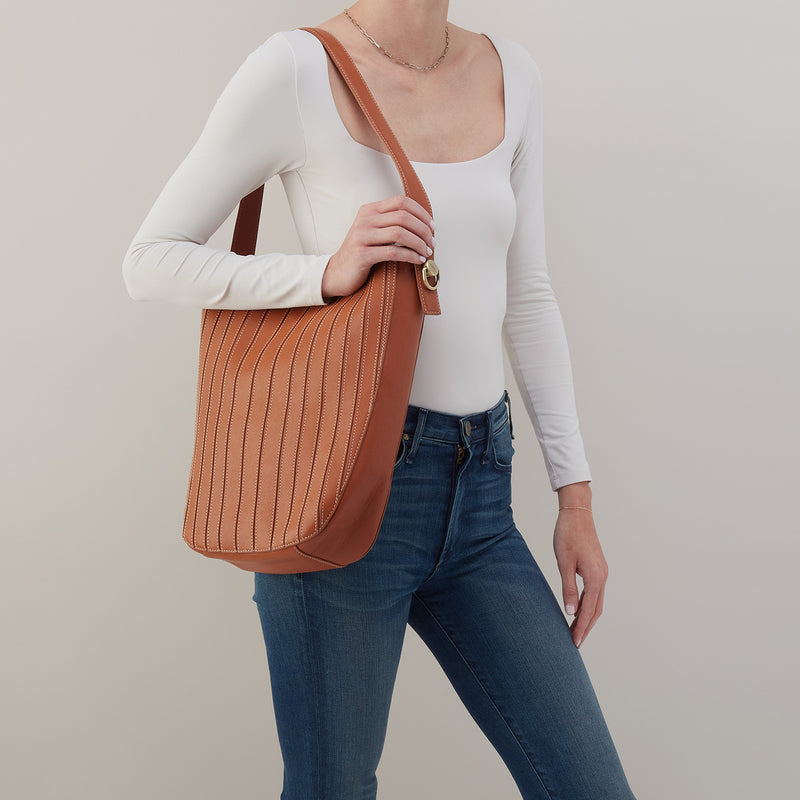 Hobo Bags “Catalina” Hobo-Burnished Caramel