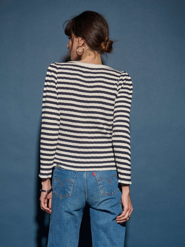 Nation LTD Amelie Top - Pointelle Stripe