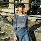 Nation LTD Amelie Top - Pointelle Stripe