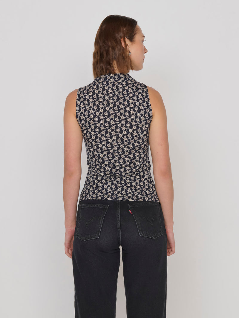 Nation "Anais" Halter Tank - Tuscan Floral