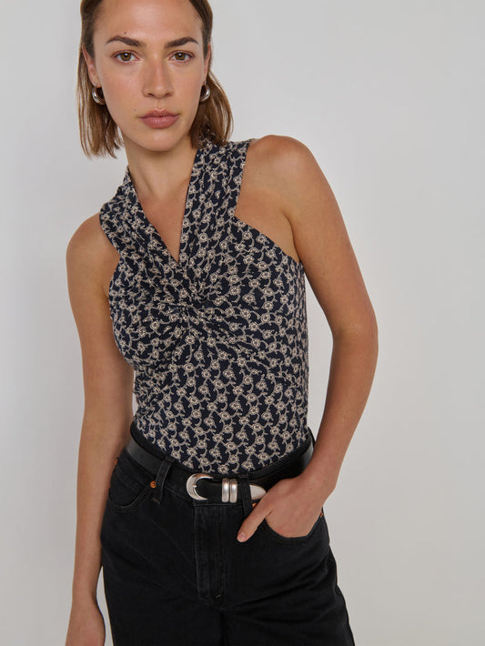 Nation "Anais" Halter Tank - Tuscan Floral