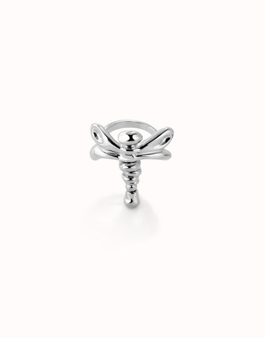 Uno de 50 "To be Rebelled" Dragonfly  Ring-Silver