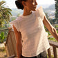 Nation LTD “Ashley” Ruffle Tank - Porcelain