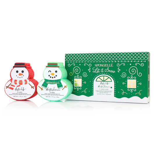 Spongelle Holiday Snowman Gift Set- Let It Snow