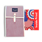 d'marie “Red, White & Blue” Insulated Frozen Cocktail Cooler with Strap