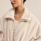 Z Supply Amethyst Fur Jacket - Crystal
