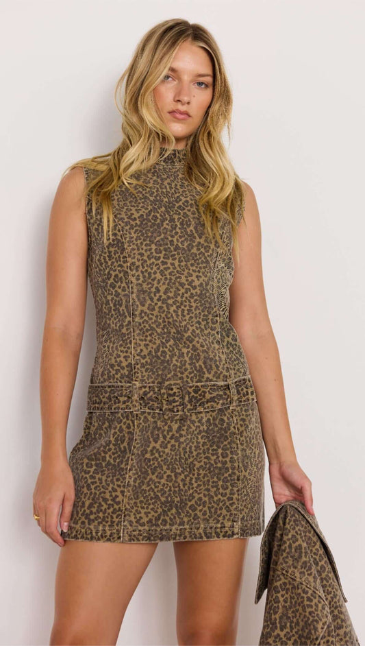 Mink Pink “Anouk” Mini Dress - Animal
