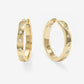 Melinda Maria "Ashley" Reversible Hoops 1"-Gold