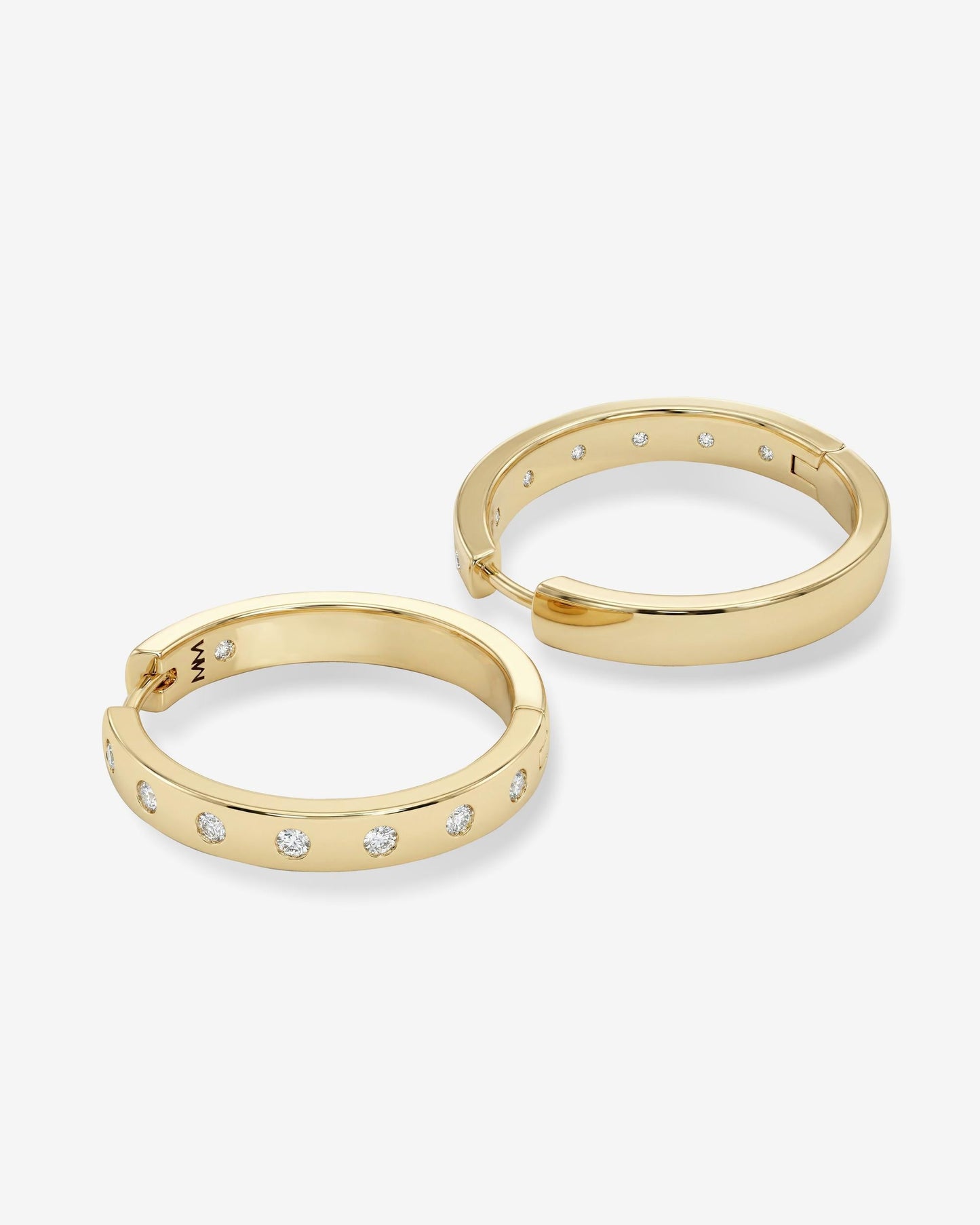 Melinda Maria "Ashley" Reversible Hoops 1"-Gold
