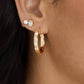 Melinda Maria "Ashley" Reversible Hoops 1"-Gold