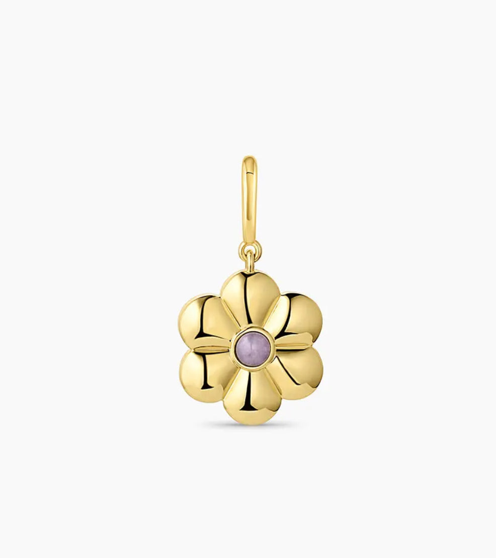 Gorjana Lavender Flower Parker Charm