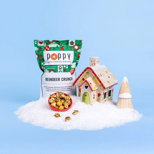 Poppy Popcorn Market Bag- Reindeer Crunch