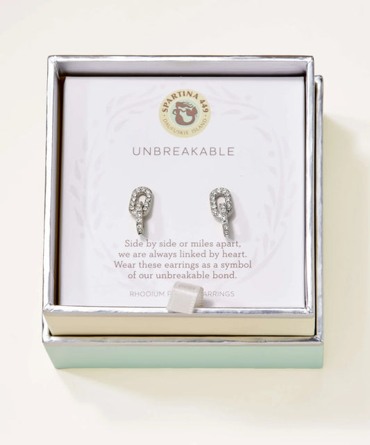 Spartina 449 Sea La Vie Stud Earring-Unbreakable/Links-Silver