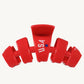 Teleties Classic Medium Claw Hairclip-USA Classic Red