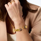 Julie Vos “Stardust” Cuff- Gold/CZ