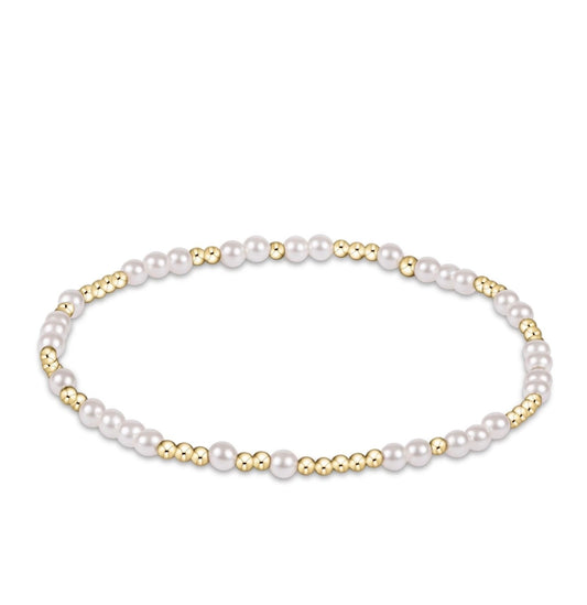 Enewton EGIRL "Hope Unwritten" Pearl Bracelet-3mm Gold