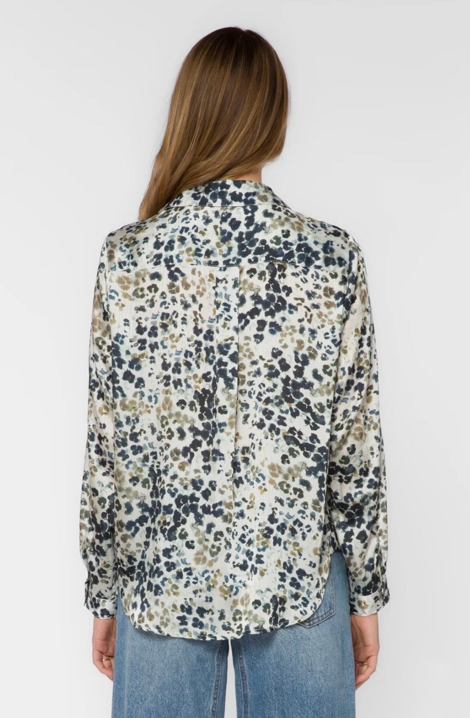Velvet Heart "Natalie" Top-Handpainted Leopard