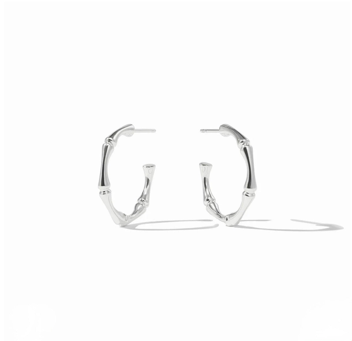 Julie Vos “Bamboo” Hoop Earring - Silver